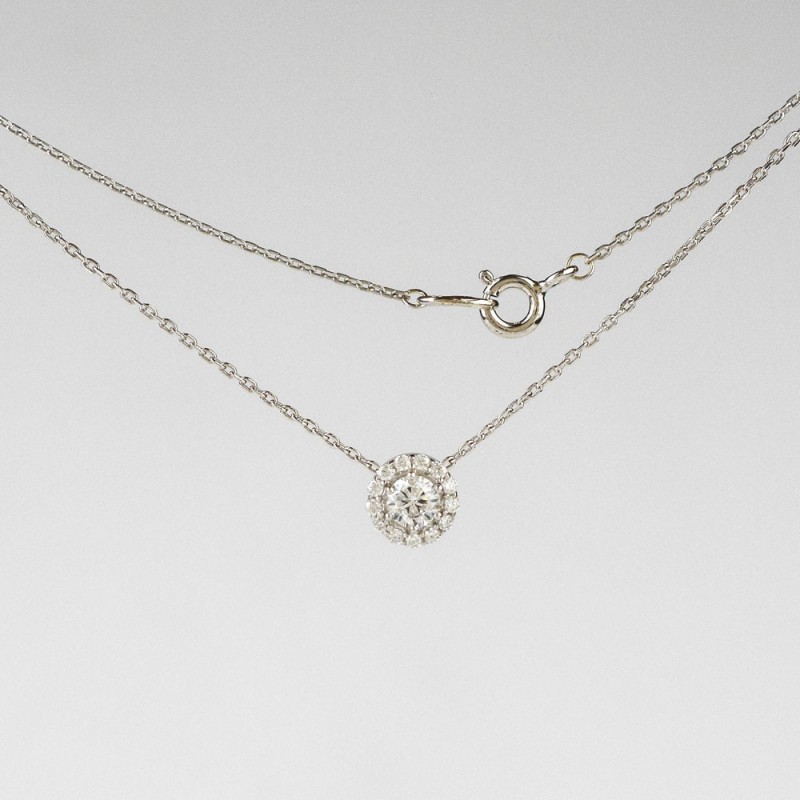 

Колье из серебра 908-00103-77, 18 размер