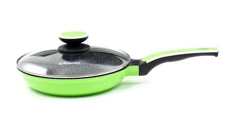 

Сковорода с крышкой Maestro салатовая d28 см керамическое антипригарное покрытие (1220-28G MR)