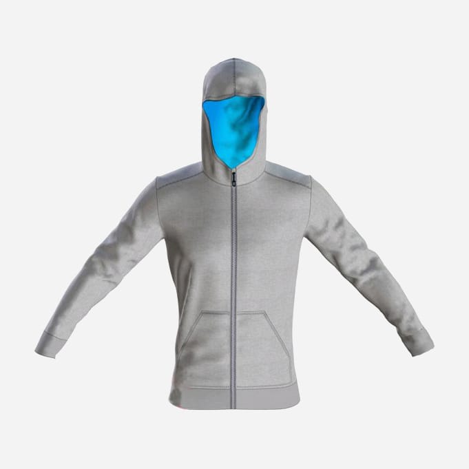 

Толстовка Arena M-Essential-Hooded-F-Z-Jacket-001048-520 XXL Серая