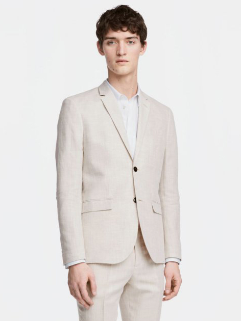 

Пиджак H&M 0343090-5  Молочный, Пиджак H&M 0343090-5 54 Молочный