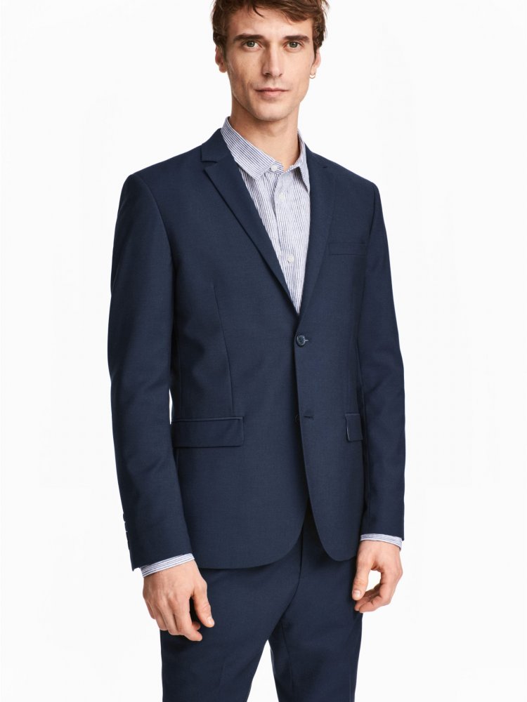 

Пиджак H&M 3859945-AAQJ 60 Темно-синий