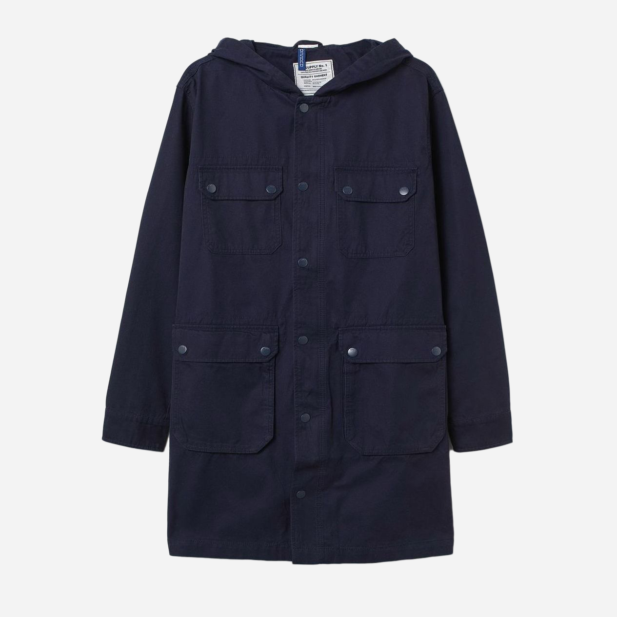 

Парка H&M 0690311-9  Темно-синяя, Парка H&M 0690311-9 S Темно-синяя
