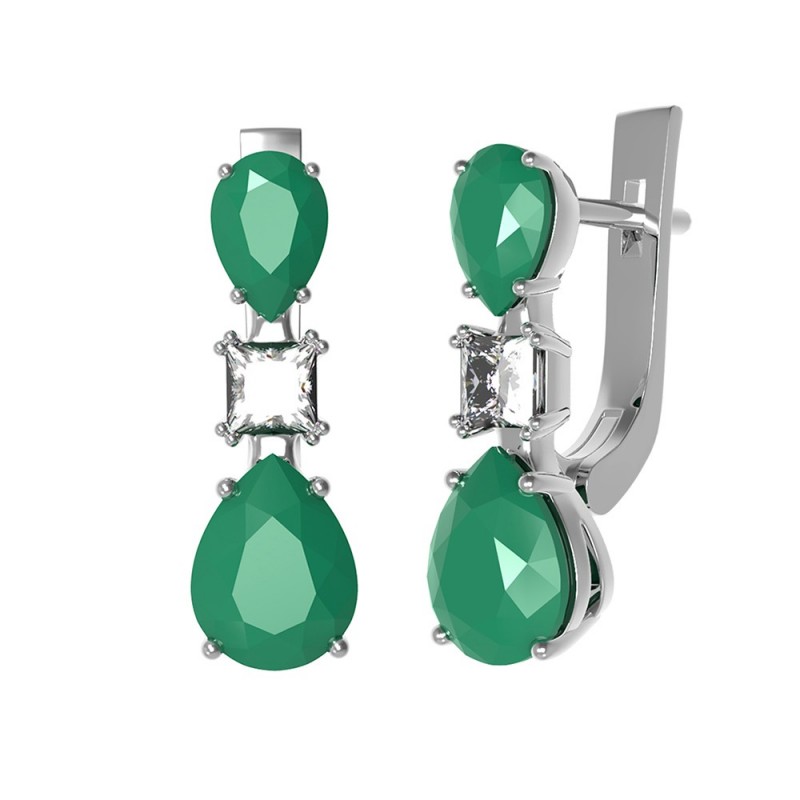 

Серьги из серебра 2385/1р-GRAG-10