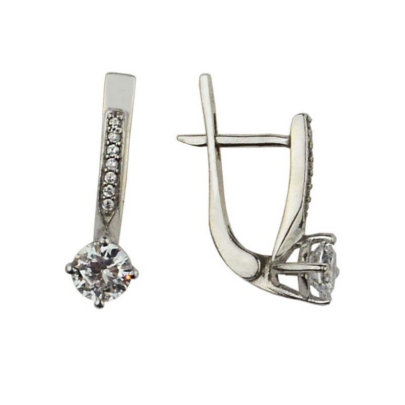 

Серьги из серебра 2696/9р-CZ-10