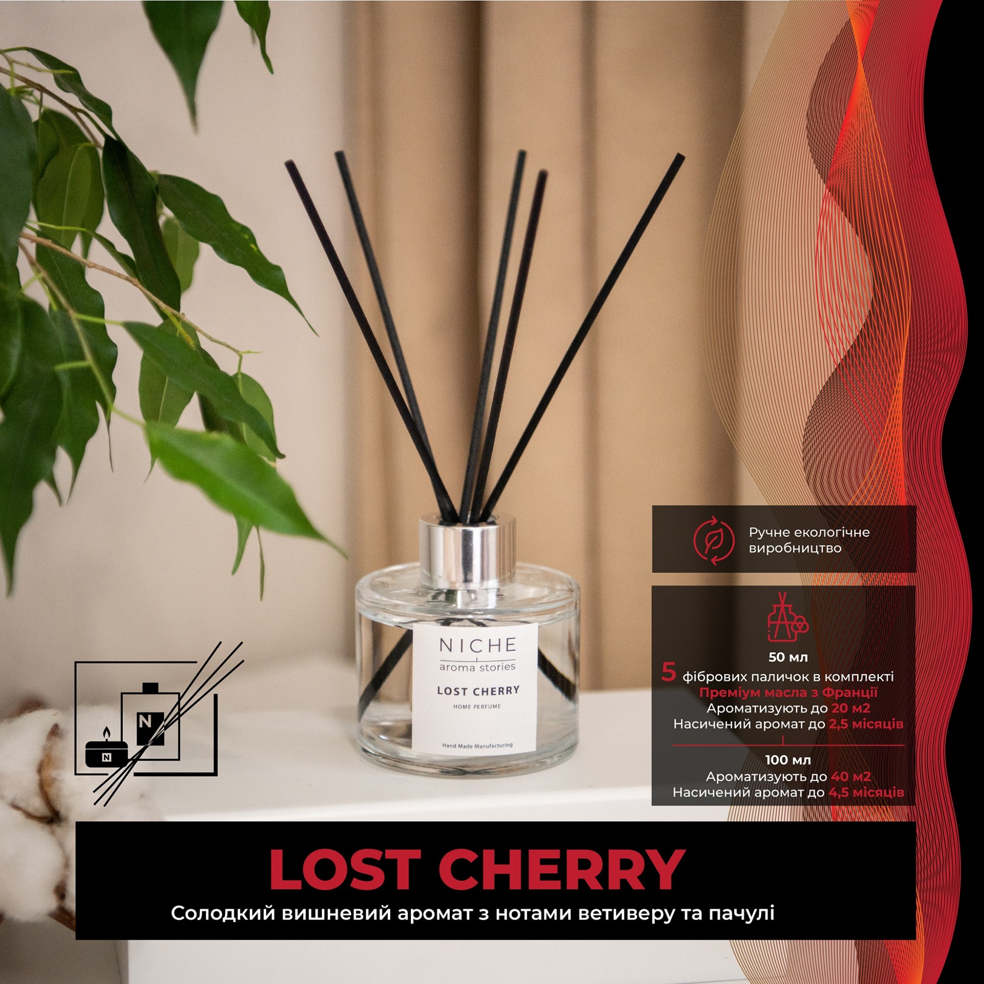 

Аромадиффузор Niche aroma stories Lost Cherry 100 мл