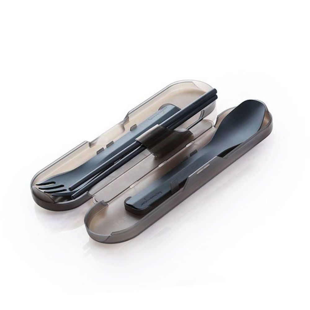 

Набір приладів для їжі Humangear GoBites Quattro gray (сірий)