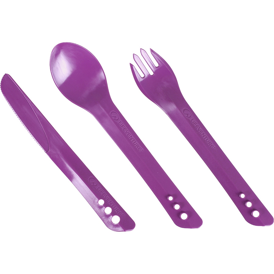 

Вилка, ложка, нож Lifeventure Ellipse Cutlery purple