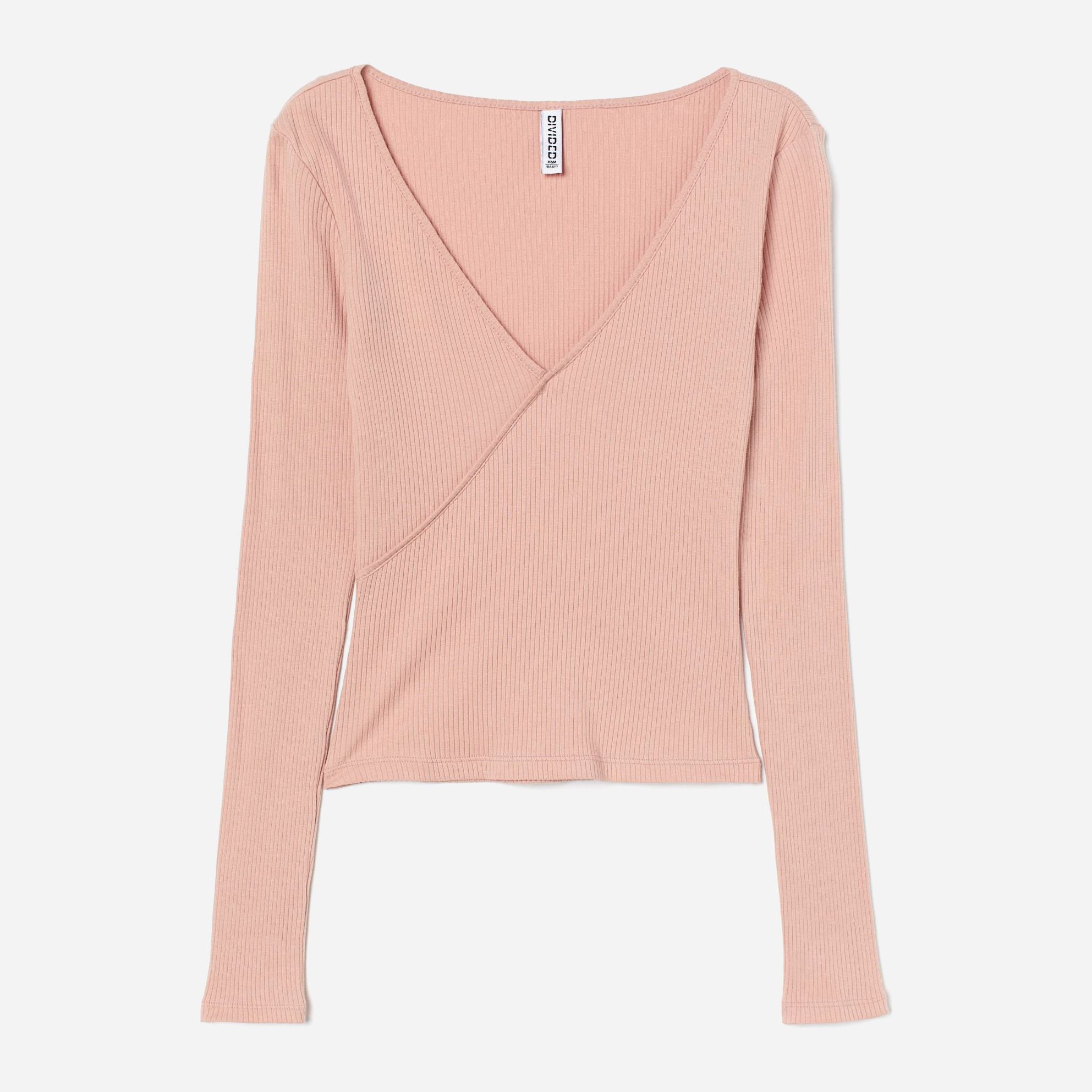 

Лонгслив H&M 11-03-825580  Пудра, Лонгслив H&M 11-03-825580 S Пудра