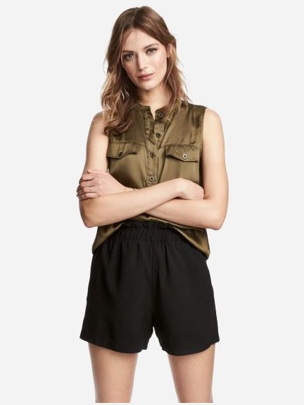 

Блузка H&M 1511-497856  Темно-зеленая, Блузка H&M 1511-497856 46 Темно-зеленая