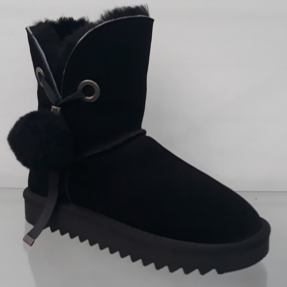 

Угги чёрные замшевые Lonza KL644 36 черные