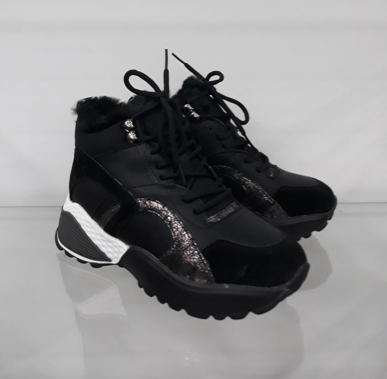 

Кроссовки модные зимние Allshoes 101-98555-102 36 черные