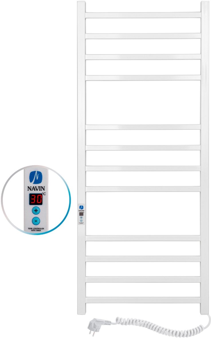 

Полотенцесушитель электрический NAVIN Loft 500х1200 Digital (12-143052-5012) правый белый