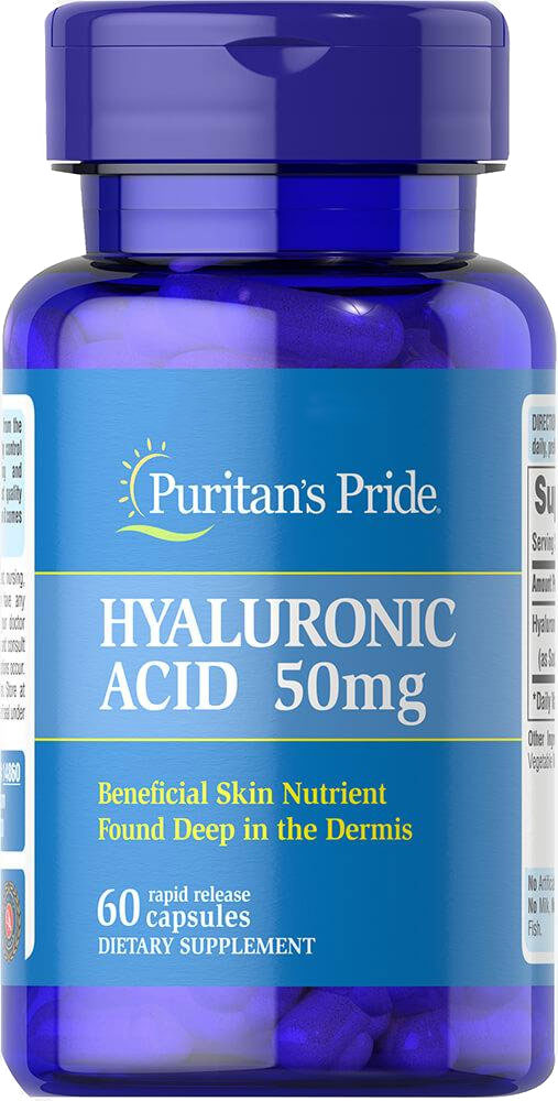 

Натуральная добавка Puritan's Pride Hyaluronic Acid 50 мг 60 капсул (025077148608)