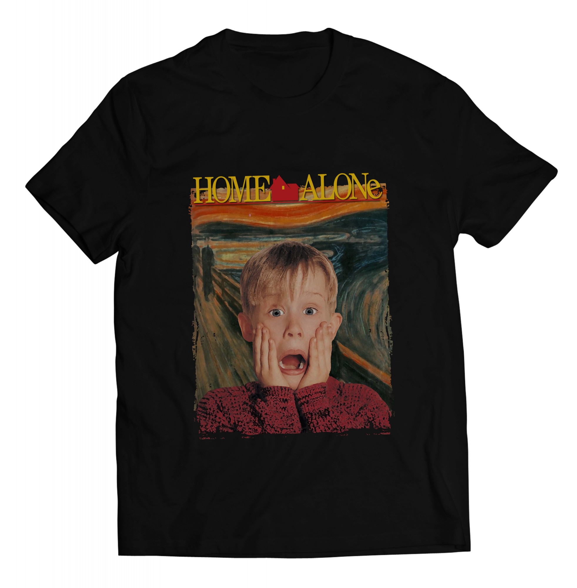 

Футболка Christmas Series Home Alone Один Дома Крик 001  Черная, Футболка Christmas Series Home Alone Один Дома Крик 001 M Черная