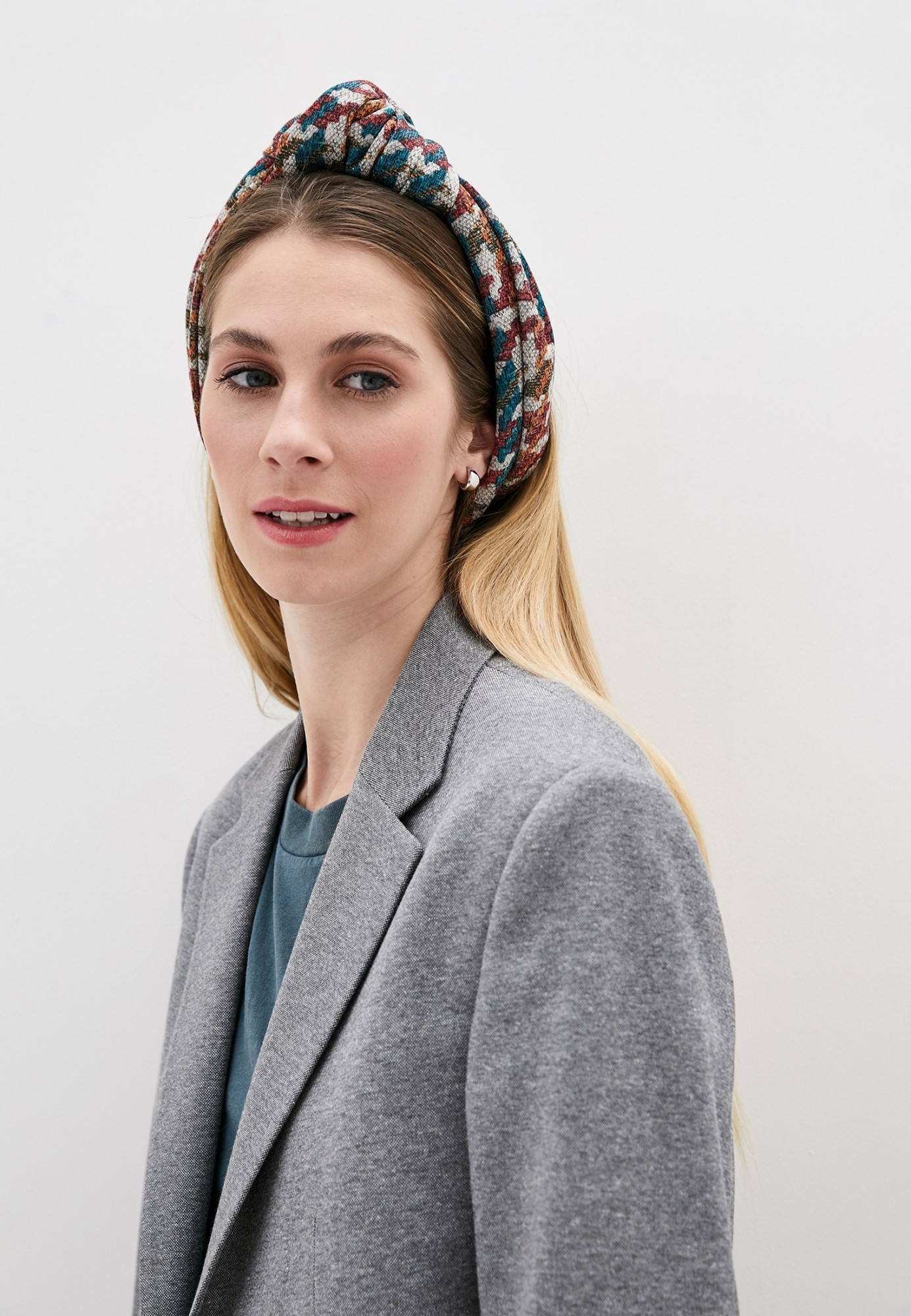 

Тюрбан с узлом от MyScarf теплый  разноцветный, Тюрбан с узлом от MyScarf теплый one size разноцветный