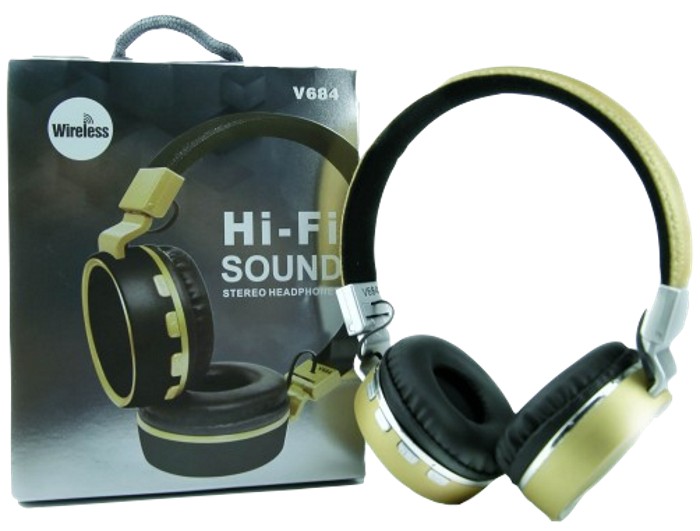 

Беспроводные наушники Wireless HEADSET V684, Bluetooth наушники, стерео гарнитура с FM радио и картой памяти