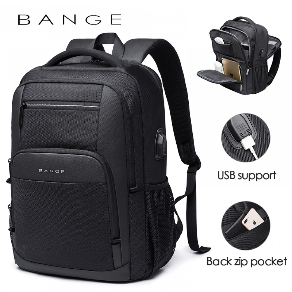 

Мужской рюкзак Bange (BGS1921 Black) с USB Черный