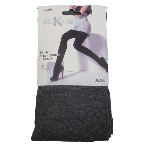 

Теплые кашемировые колготки Kenalin 260 XL-XXL серые