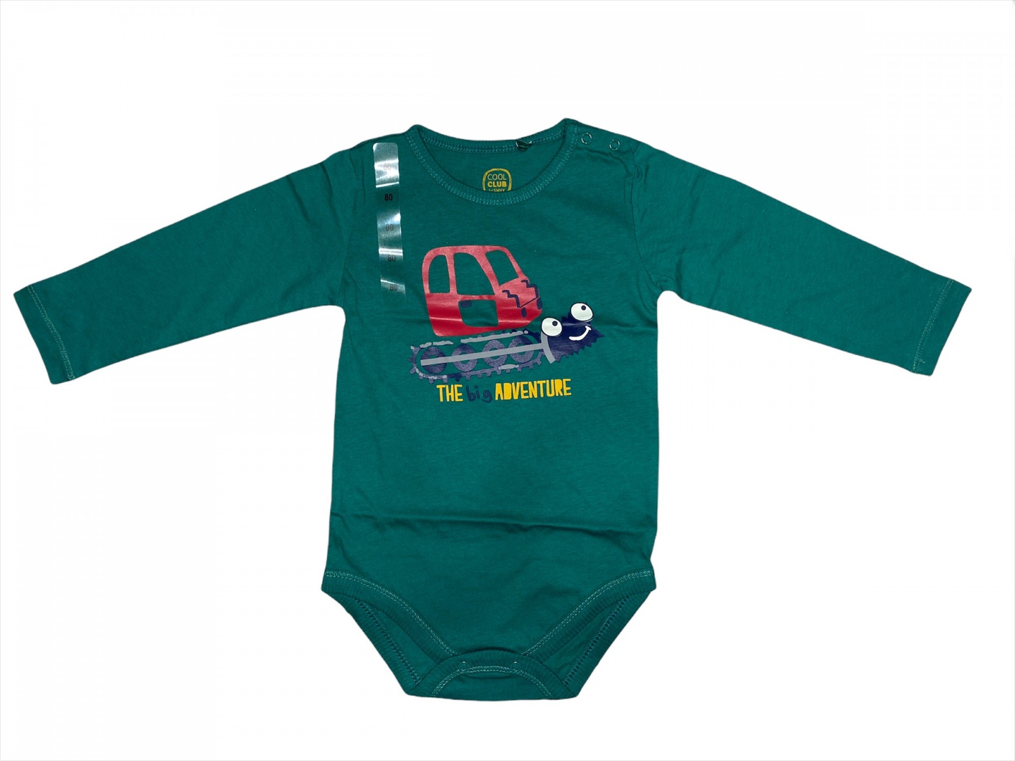 

Боді з довгим рукавом Adventure Cool Club Зелений 80см