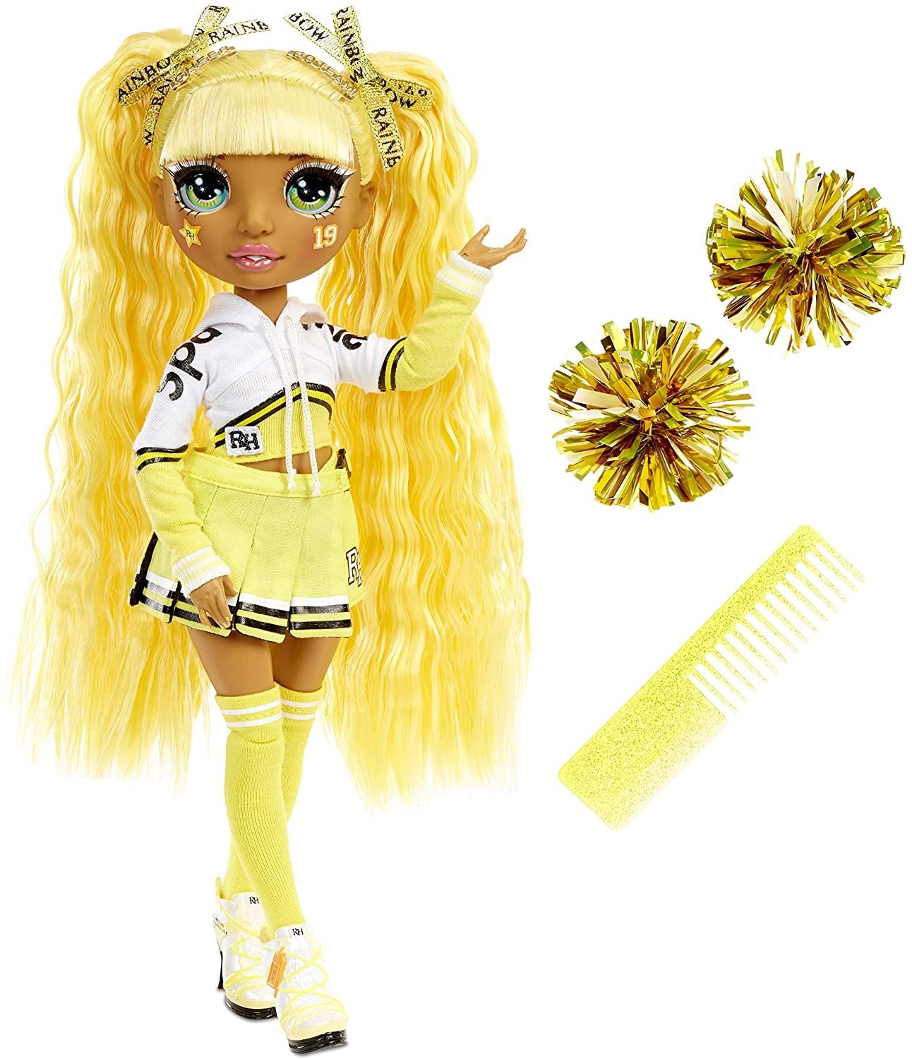 

Игровой набор с шарнирной куклой Rainbow High Cheer Sunny Madison Cheerleader Солнечная Мэдисон Санни (572053)