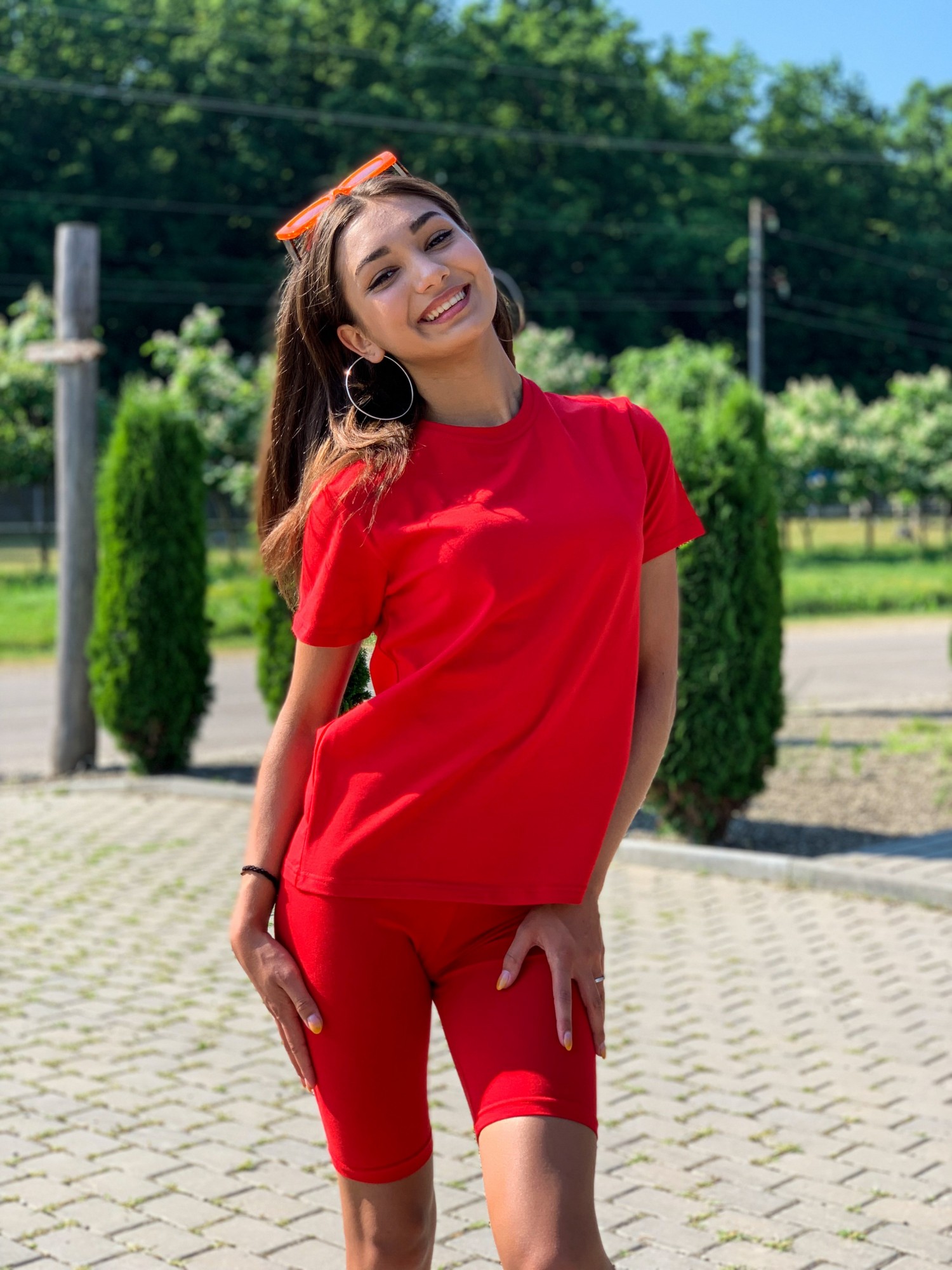 

Костюм Baysho футболка с велосипедками Кулирка XS Красный (bk1401-300/bk0201-300)