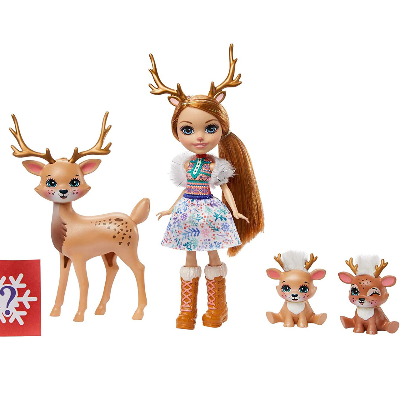 

Энчантималс с сюрпризом Семья северных оленей Рейни Enchantimals Family Toy Set with Rainey Reindeer