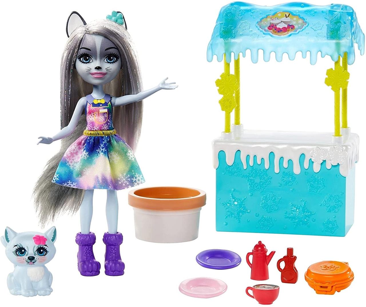 

Энчантималс Ледяное кафе и кукла Хауна Хаски Enchantimals Mattel GJX37