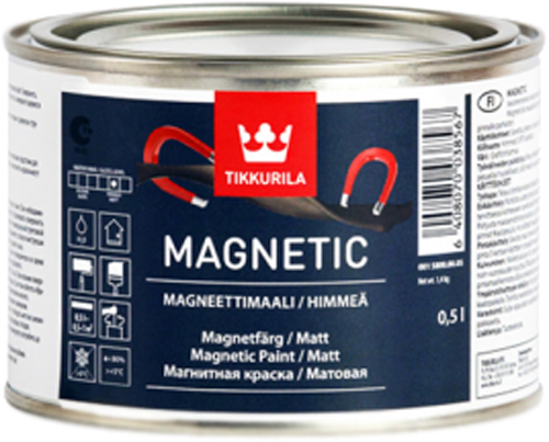 

Краска магнитная Tikkurila MAGNETIC 0.5 л Серая (6408070038567)