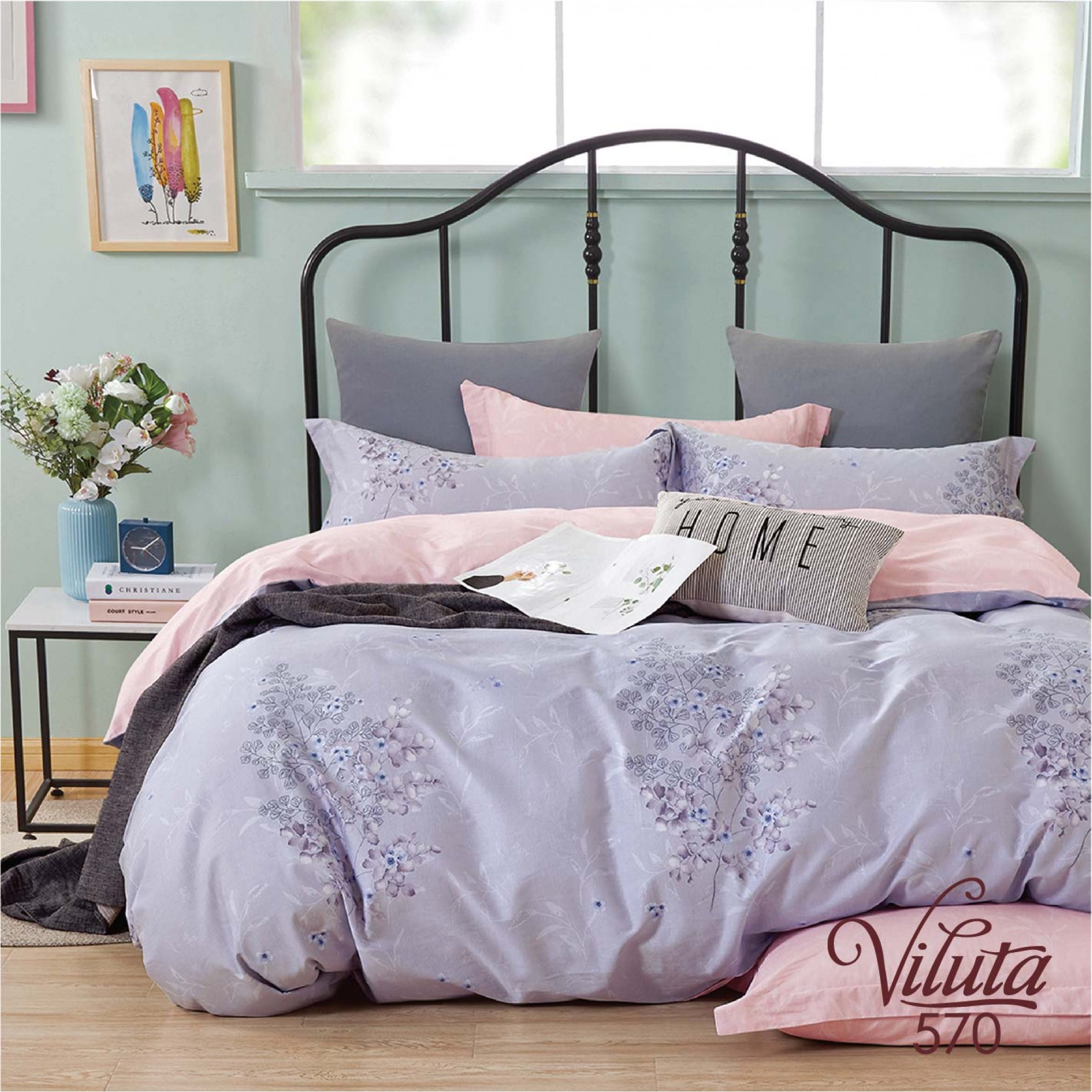 

Постельное белье Viluta Сатин Твил 570 Семейный Хлопок 100%