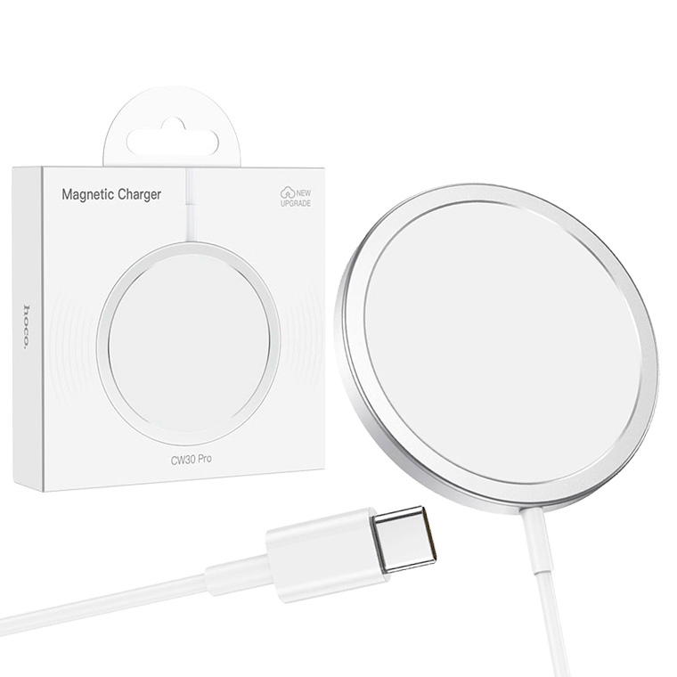 

Беспроводное зарядное устройство Hoco CW30 Pro silver