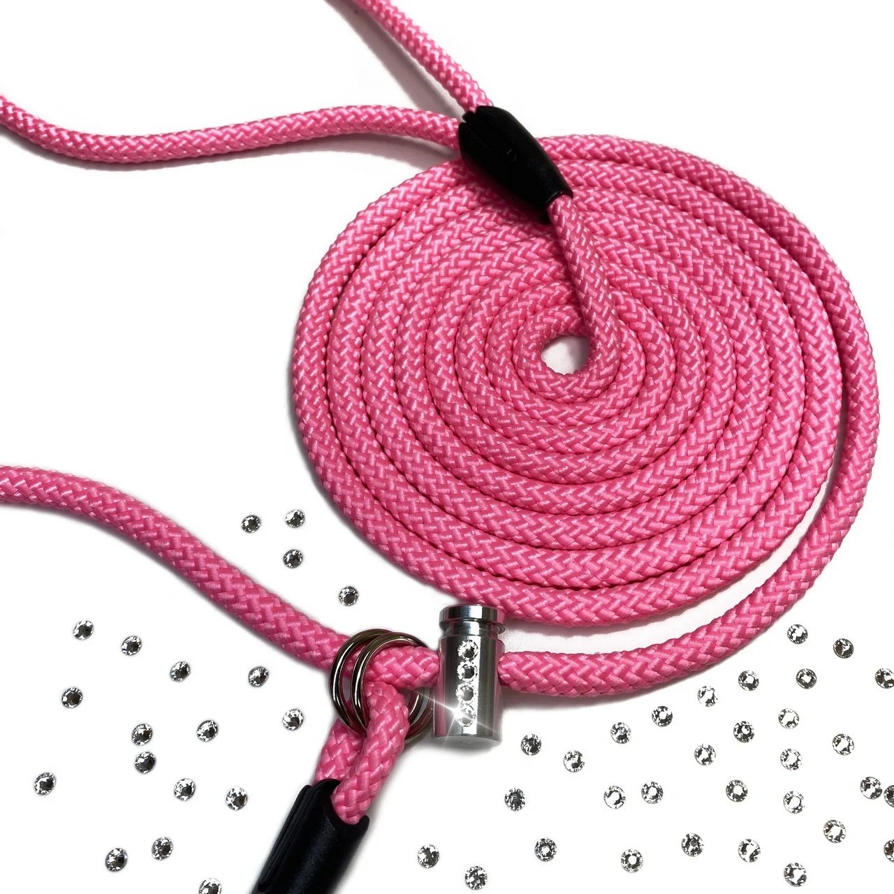 Поводок контроллер DogWalking 2,5 м 7 мм фламинго Swarovski – в ...