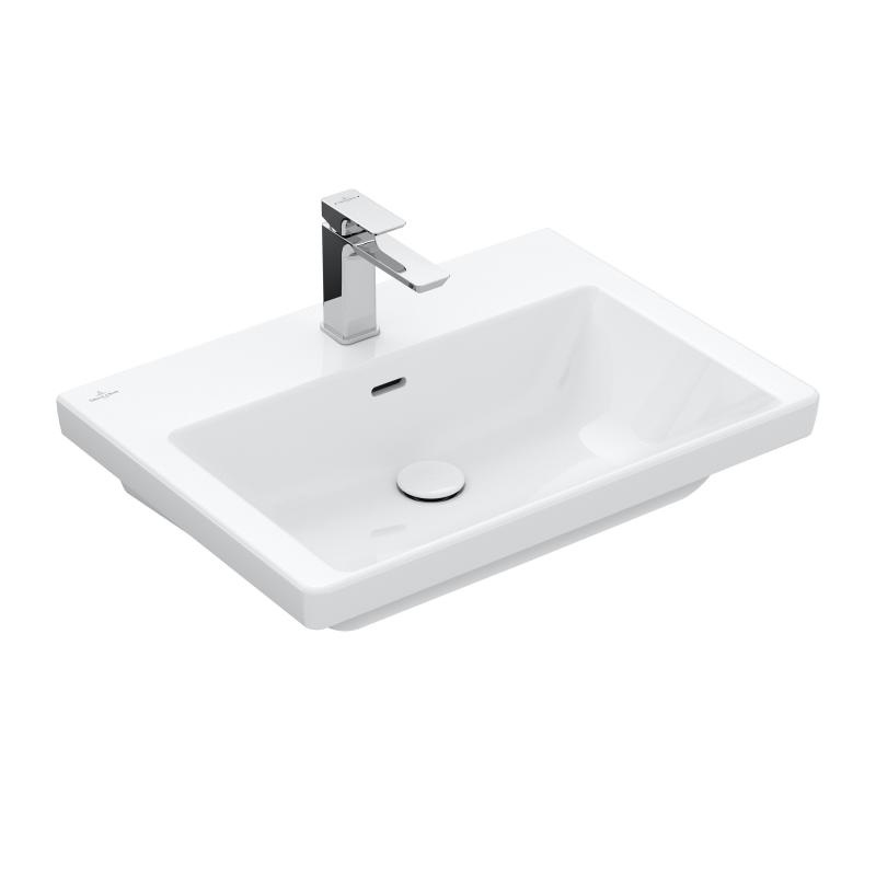 

Умывальник на тумбу 65см VILLEROY & BOCH SUBWAY 3.0 4А706501 белый (83800)