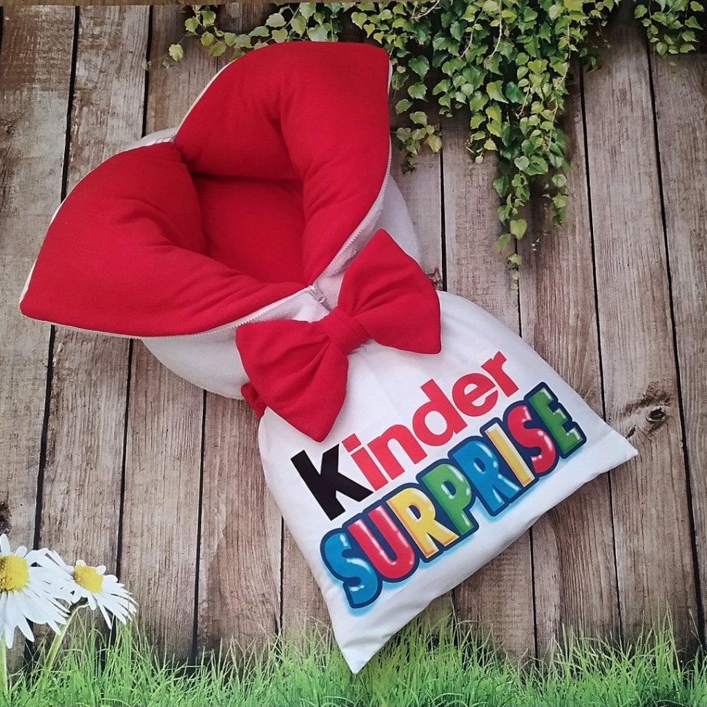 

Конверт трансформер c молниями 3 в 1 Kinder Surprise для девочки ШкодаМода 870DR Белый Красный