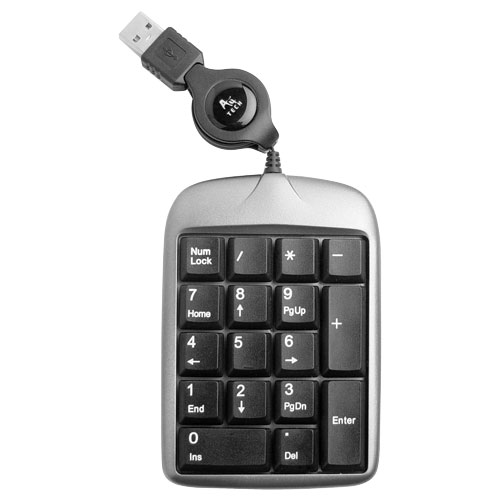 

Цифровой клавиатурный блок A4Tech TK-5 Silver/Black USB