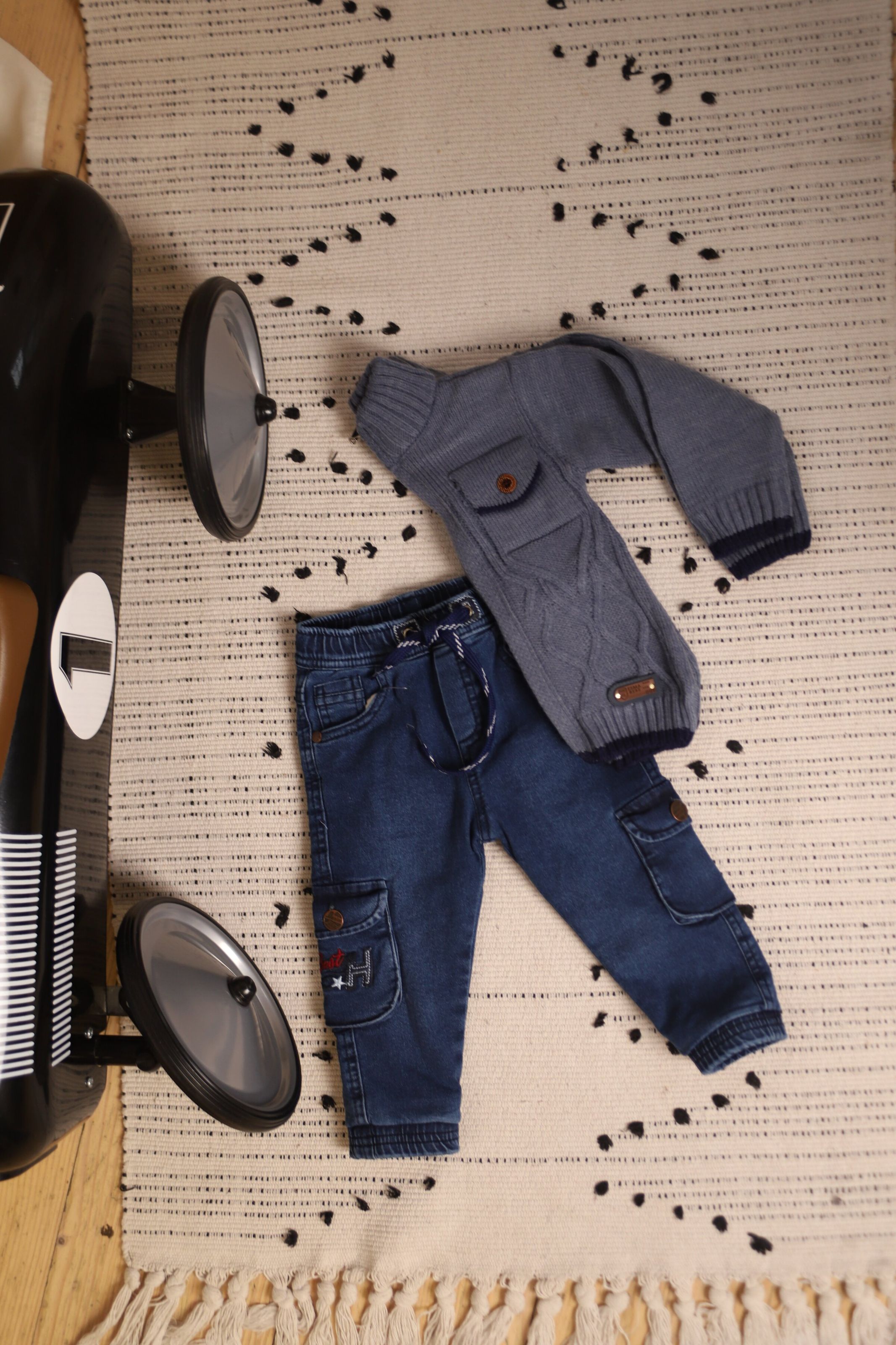 

Джинси для хлопчиків манжет зима Pitiki kids 720 80 см Темно-синій