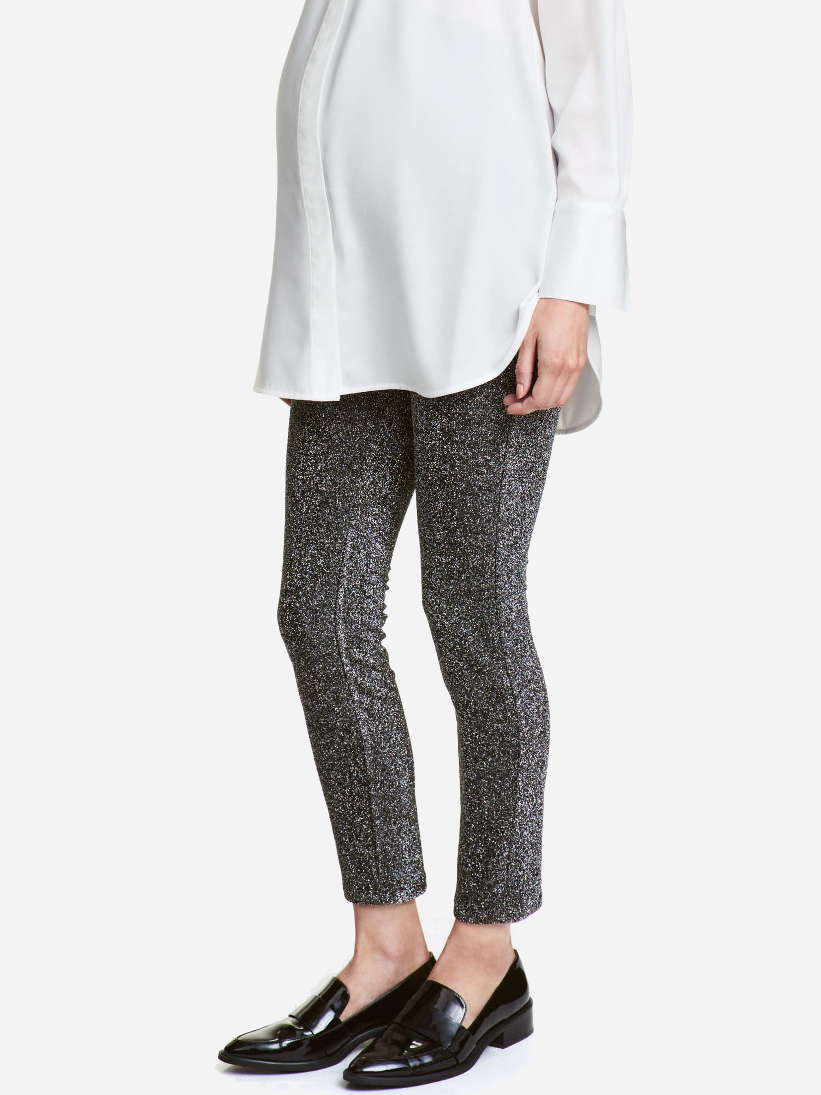 

Лосины для беременных H&M XAZ059784TZNV  Серебристые с черным, Лосины для беременных H&M XAZ059784TZNV S Серебристые с черным