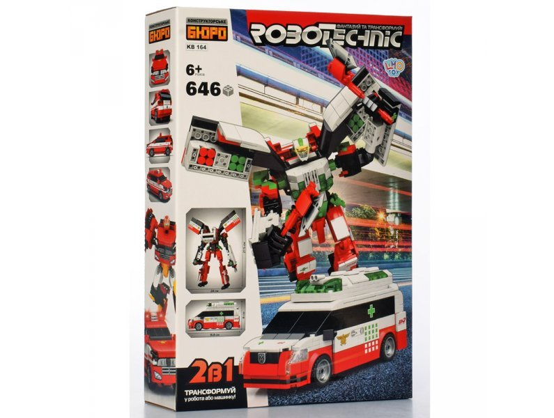

Конструктор LIMO Toy 2в1 машина-робот (KB164)