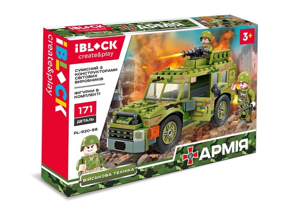 

Конструктор "АРМІЯ" IBLOCK PL-920-98 (171 дет.) (2000904136933)