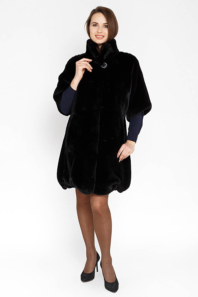 

Шуба Finezza Daniela/80  Черная 75920015, Шуба Finezza Daniela/80 38 Черная 75920015