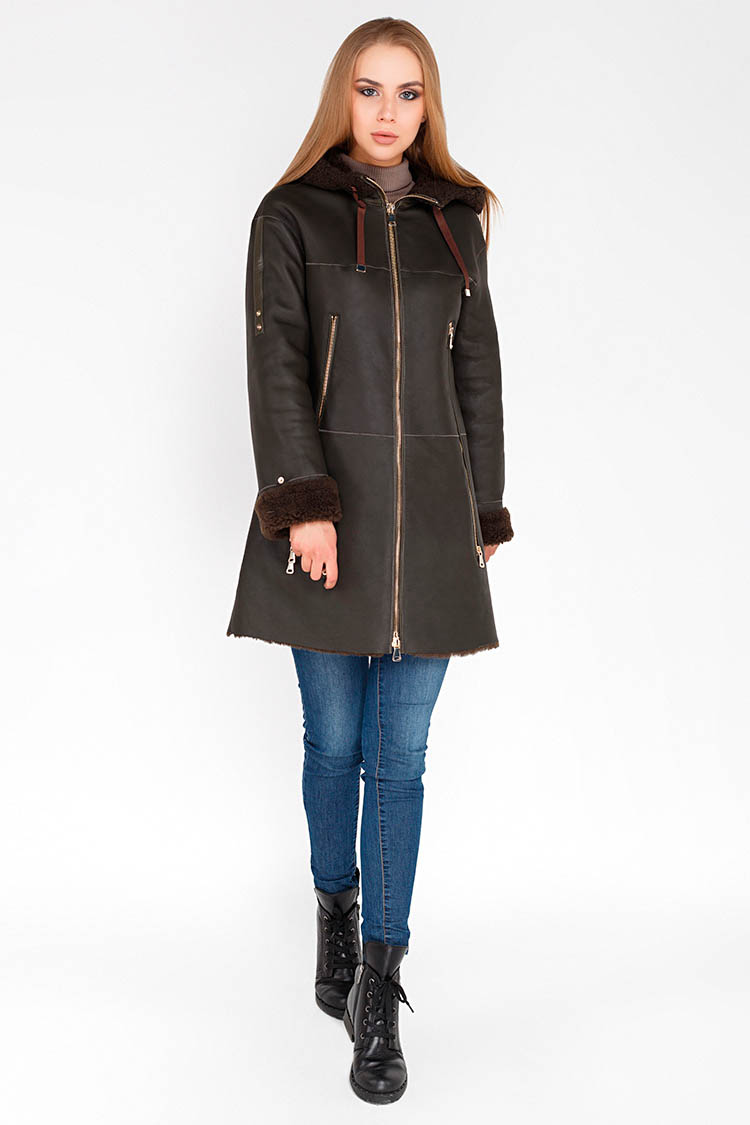 

Дубленка Ricca donna 7103/kps S Коричневая 92660002