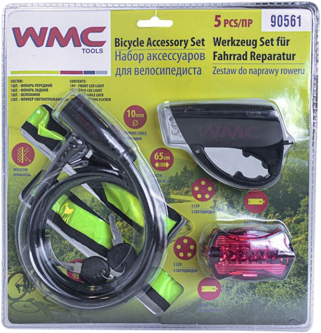 

Набор аксессуаров для велосипеда WMC TOOLS 5 предметов (WT-90561)