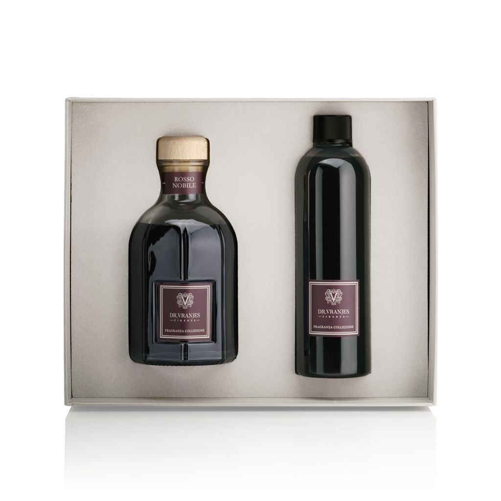 

Подарочный набор аромадиффузор с запасным наполнителем Dr. Vranjes Rosso Nobile 500 мл + 500 мл Refill (FRV19-A16)