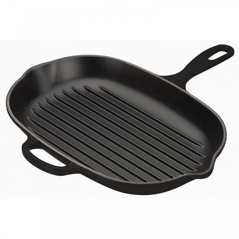 

Сковорода-гриль Le Creuset чугунная эмалированная прямоугольная 32 см Черная