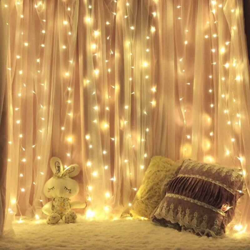 

Гирлянда светодиодная Штора Xmas 200 LED 2х3 м Белый теплый