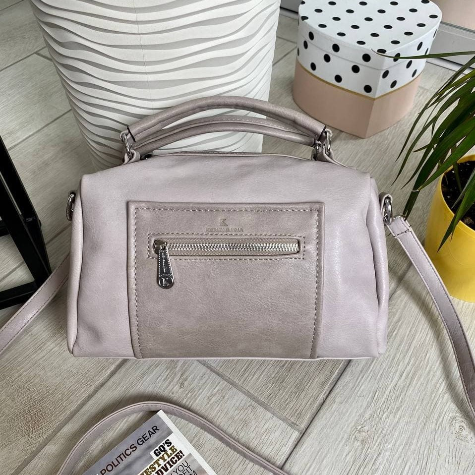 

Сумка саквояж Fashion Luna сиреневая с серым ЛУНА4