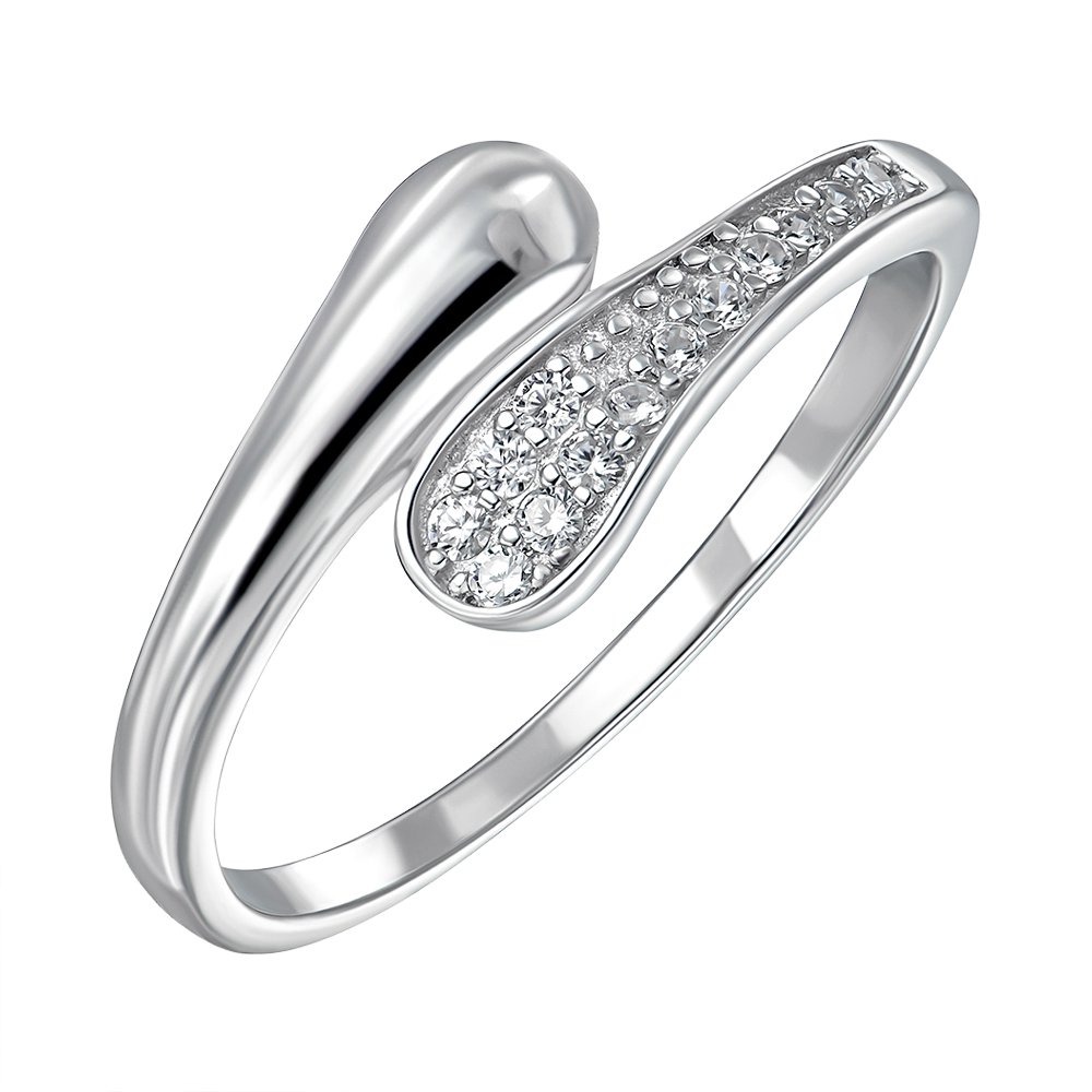 

Серебряное кольцо с фианитами 000151680 16 размера