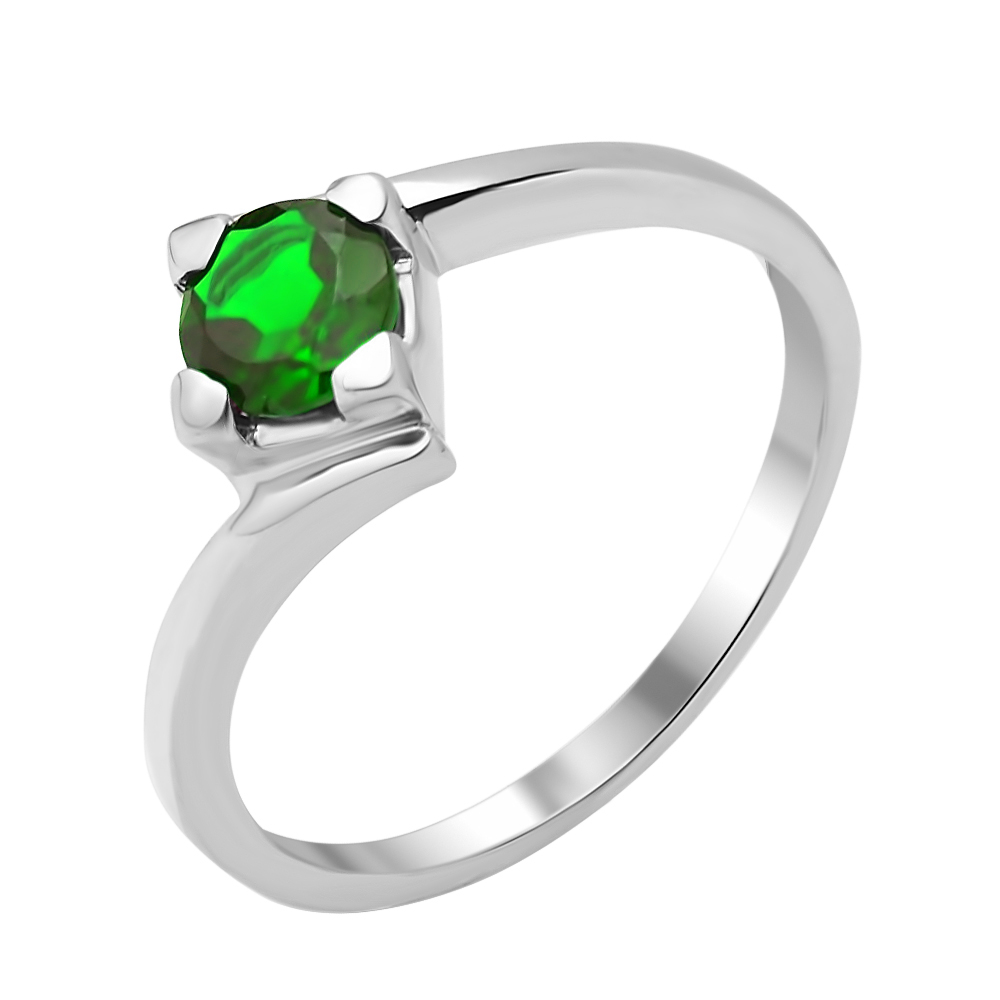 

Серебряное кольцо с изумрудом 000134410 18 размера
