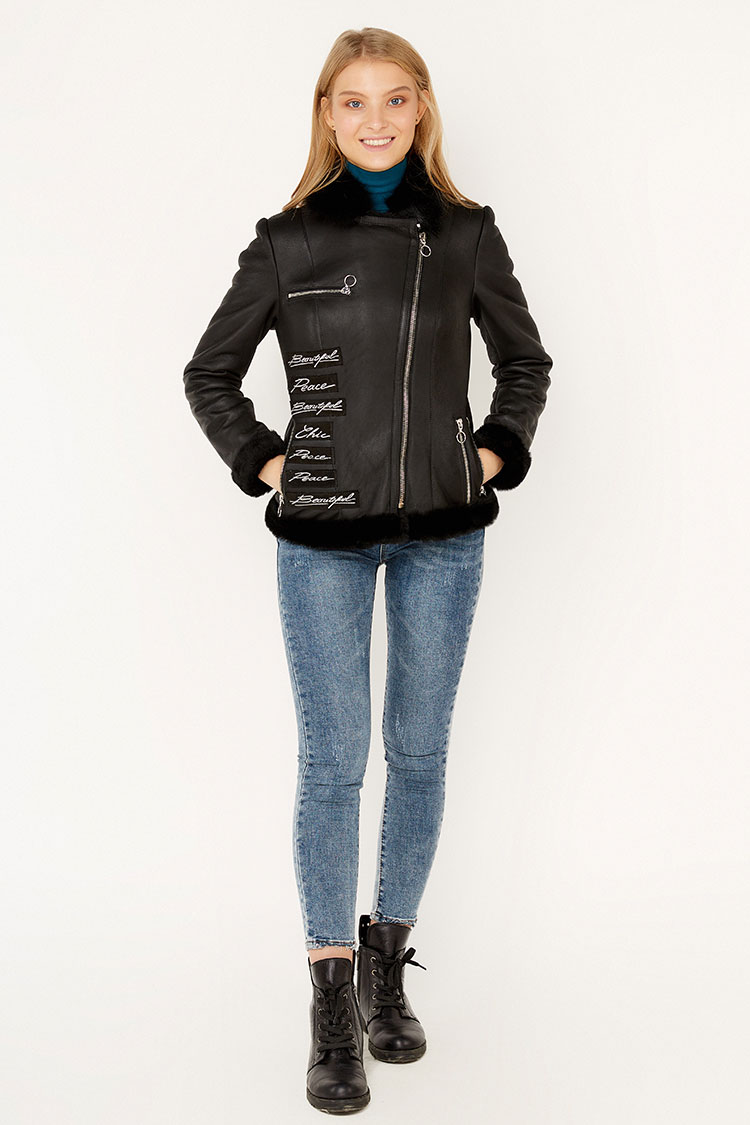 

Дубленка Ricca donna Kk-39175 L Черная 123450003