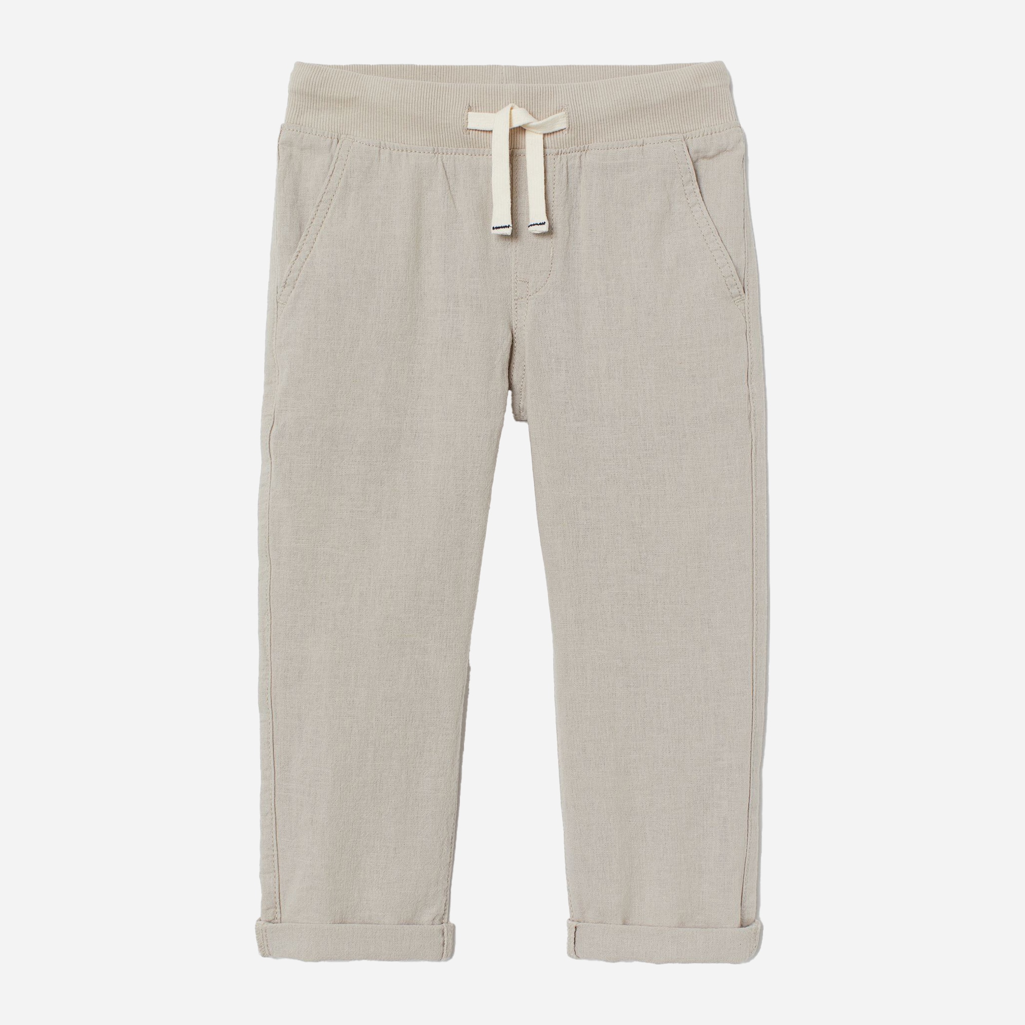 

Брюки H&M 1211-7578531 116 см Светло-бежевые