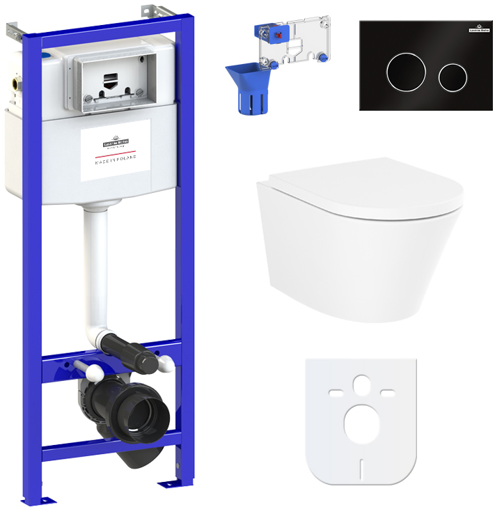 

Инсталляция LAVINIA BOHO Relfix с унитазом Biore Rimless с сиденьем Soft Close и панелью смыва с диспенсером 87040104